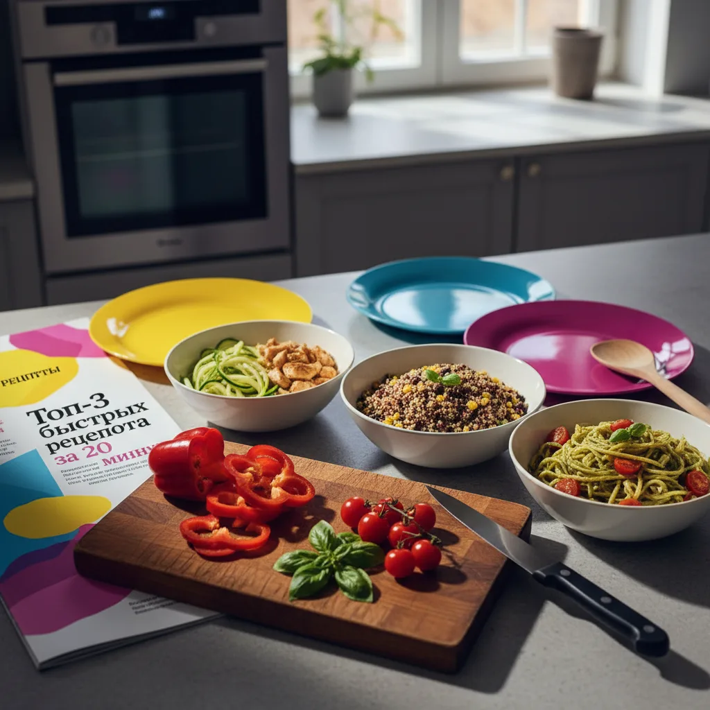 Топ-3 быстрых рецепта ужинов за 20 минут — Рецепты