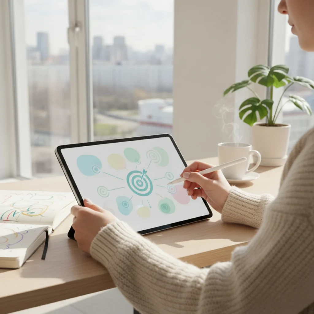 Иллюстрация к разделу «Методика SMART: основа для выбора личных целей» в статье «Личные цели женщины: как выбрать свои»